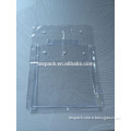 Transparent vinyl snap closure bag with I shape handle